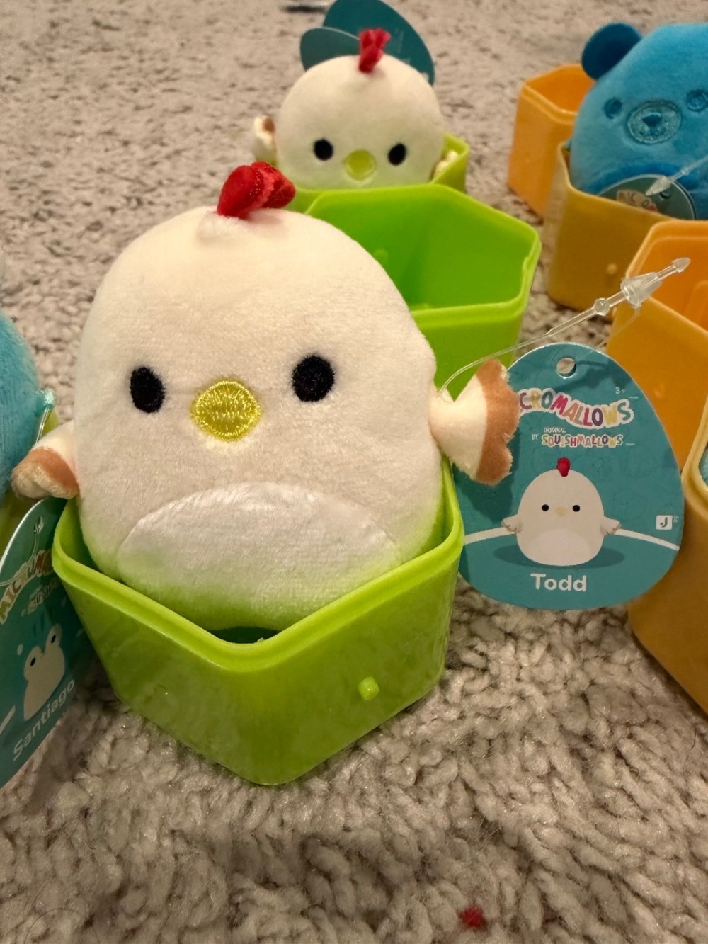 Squishmallows Micromallow Todd the Chicken NWT w/ Capsule